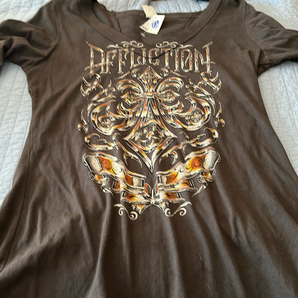 NWT affliction long sleeve sz large
